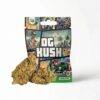 Produktfoto von der Verpackung und Inhalt von der Superior Blüten Sorte OG Kush