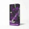 High Light Mesh Flash Vape: Blackberry Kush, schwarz-lila Design mit Totenkopf-Glühbirne & LED-Feature